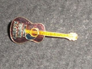 Eddie Rabbitt Guitar Hat Pin Tour Country Metal Enamel