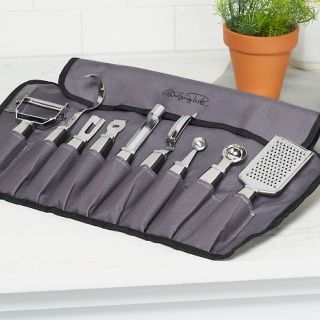 Wolfgang Puck 10 piece Garnishing Set with Color Accessory Bag