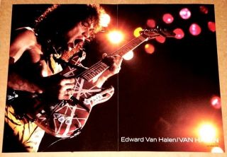 Eddie Van Halen Kramer Frankenstrat 1983 Live Poster