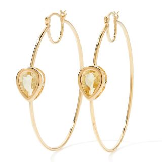  8ct pear cut gemstone hoop earrings rating 13 $ 29 90 s h $ 5