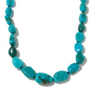 Heritage Gems Turtleback Turquoise Nugget 14K 17 Necklace