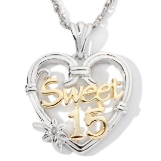  Moments® Quinceanera Sweet 15 Heart Sterling Silver P