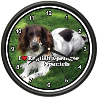 English Springer Spaniel Wall Clock Dog Pet Dogs Gift