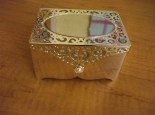 TR Things Remembered Silver Jewelry Box Engraved Mercedes RS