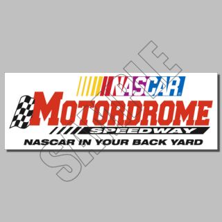 NASCAR RACING BUSCH LOGO MOTORDROME SPEEDWAY SUNOCO DECALS