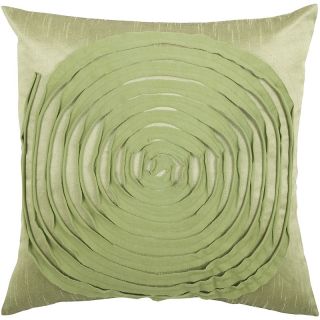 Ribbon Swirl Throw Pillow, 18 x 18in   Green/Green