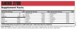 Amino 2700 700 Tablets Sport Full Spectrum Amino Acids