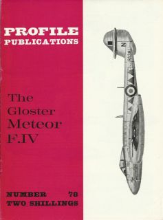  WWII Profile Publication No 78 Gloster Meteor F IV