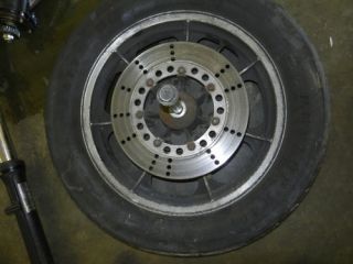 Kawasaki KZ1300 KZ 1300 Touring Rear Wheel Rim Tire Hub Axle Disk