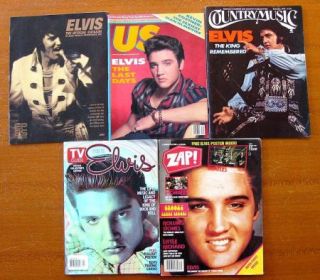 Elvis Assorted MagazinesCountry Music 1977, Zap1987, US1987, TV