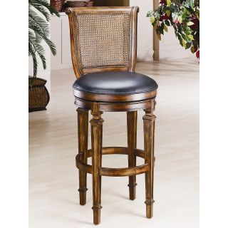 Hillsdale Furniture Dalton Swivel Bar Stool with Leather Seat