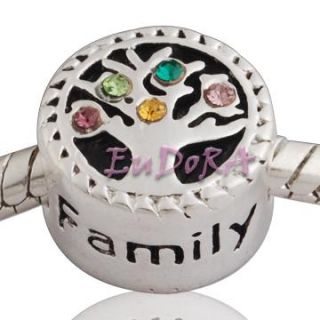 Family Tree Eudora Silver Bead Fit Charm Bracelet S868