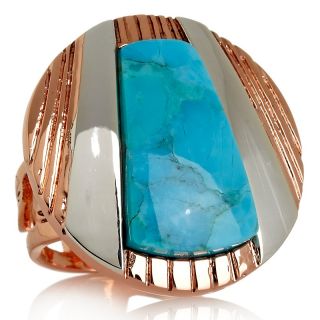 Jay King Turquoise and Sterling Silver Copper Disc Ring