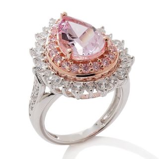 Victoria Wieck Absolute™ 2 Tone Created Pink Sapphire Ring