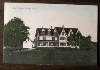 Red Gables Inn Elkins NH New Hampshire Postcard 1908