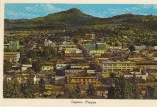 Eugene Oregon Birdseye View Postcard