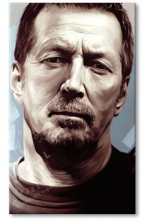 Eric Clapton Signed Original Canvas Painting 30 x 18