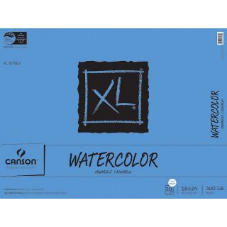 Canson XL Watercolor Paper Pad 18X24   30 Sheets