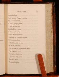  from famous italian poets compiled by t j mathias bound in calf with