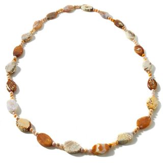 Mine Finds by Jay King Jay King White Flower Stone Beaded 41 Necklace