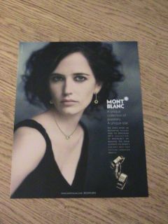 Eva Green Advertisement Mont Blanc Ad Lady Necklace