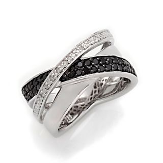 Jewelry Rings Gemstone .25ct Black and White Diamond Sterling