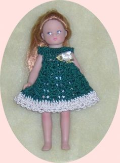  Crochet Dress Fits Tonner 6 Wee Patsy Effanbee Dolls 2354