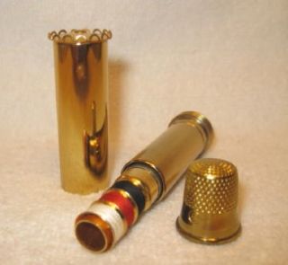 Lipstick Style Brass Sewing Kit Ernest Steiner Original