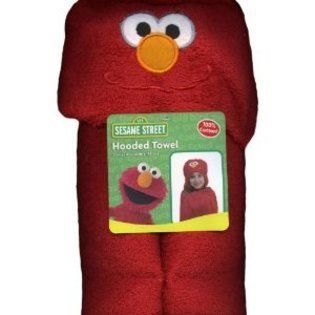 Sesame Street Elmo Hooded Towel 100% COTTON First Quality NWT Super