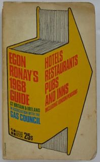 1968 egon ronay guide to pubs inns britain ireland detailed guidebook