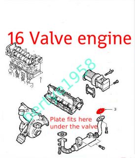 EGR Valve Blanking Blank Off Plate Vauxhall Y19DTH Y19DTL 1 9 Cdti