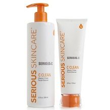 serious skincare c clean home and away cleanser duo $ 39 95