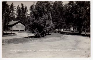 Real Photo Postcard of Evergreen Lodge in Park Rapids, Minnesota