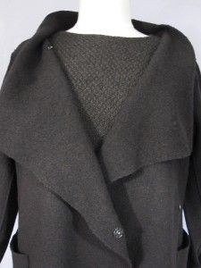 eileen fisher nwt $ 338 boiled wool coat mussel