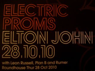 Elton John Leon Russell Electric Proms Programme Poster