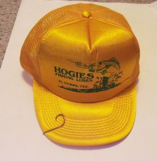   HOGIES FISHING LURES CAP EL CAMPO TEXAS WITH HOOK GREAT GRAPHICS