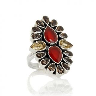 Nicky Butler Raj 6.80ct Carnelian, Citrine and Smoky Quartz Sterling