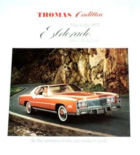  1977 Cadillac Eldorado Brochure Catalog