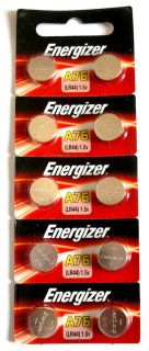 10x Energizer A76 PX76A LR44 AG13 Alkaline Watch Battery on Tear