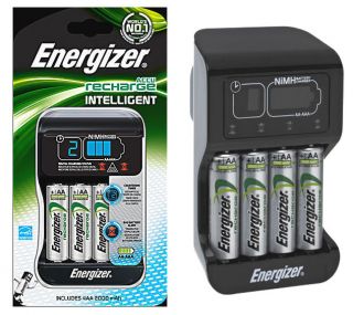  energizer intelligent charger 4 x 2000 mah aa rechargeable batteries