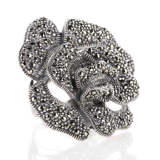Jewelry Rings Gemstone CL by Design Bold Marcasite Flower