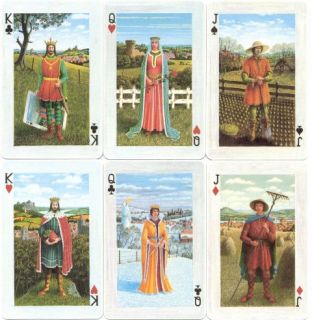 Mediaeval Themed Design Playing Cards Dutch Artist 1998