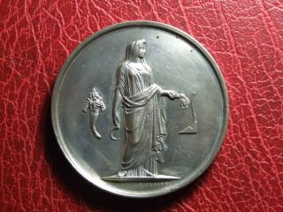 Art Nouveau Ceres Agriculture Medal by Eugène A Oudiné