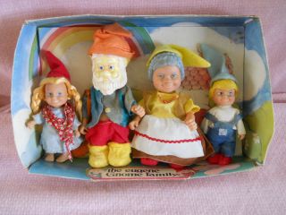 Vintage Eugene Gnome Family Doll Set Hong Kong
