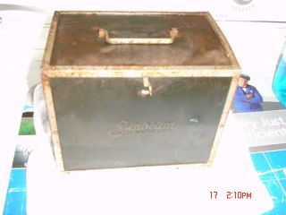Electric Clothes Iron in Metal Case Sunbeam Vintage