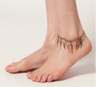 copper color new arrival exotic style vintage angel wings shaped ankle