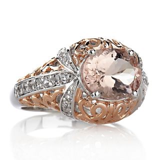 Jewelry Rings Gemstone Victoria Wieck 2.16ct Peach Morganite and