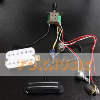 Electric Guitar Wiring Harness Kit w Humbucker Twin Coil Pickup for SG