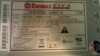  what so ever info manufacture enermax model eg565p ve watts 535w
