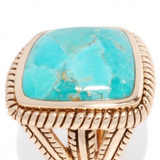 Jewelry Rings Fashion Studio Barse Turquoise Bronze Rope Textured
